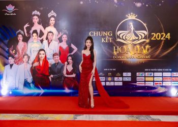 Người đẹp Nguyễn Thiện Thu An xuất hiện rạng ngời trong đêm chung kết Hoa hậu Doanh nhân Hoàn Mỹ 2024